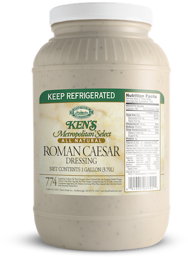 Grilled Romaine Wedge Caesar Salad - Ken's Foods (399x576), Png Download