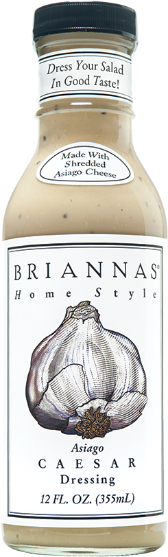 Asiago Caesar - Briannas Home Style Real French Vinaigrette Dressing (245x811), Png Download