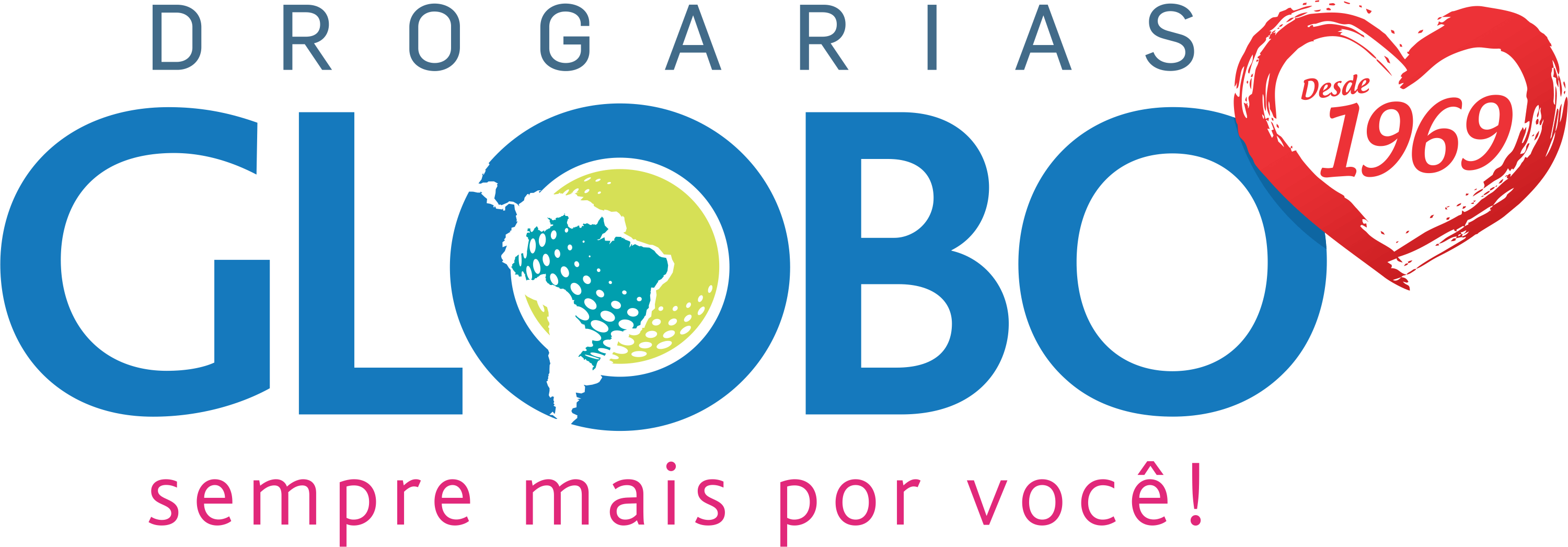 Drogarias Globo Drogarias - Drogarias Globo (3000x1046), Png Download