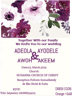 Okoye - Lavender Wedding Invitation Templates (483x371), Png Download