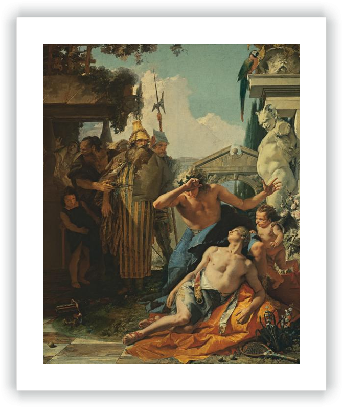 The Death Of Hyacinthus - La Muerte De Jacinto By Giambattista Tiepolo (678x800), Png Download