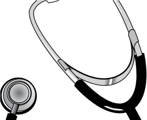Clip Art Info - Stethoscope Clip Art (534x401), Png Download