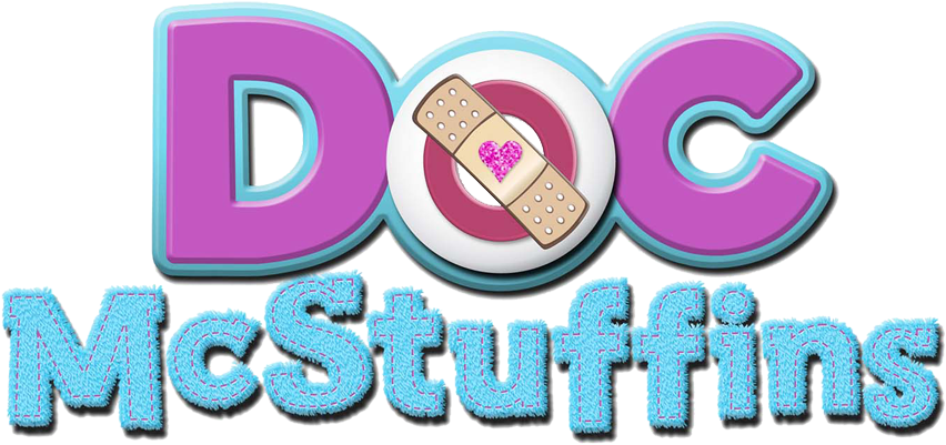 Doc Mcstuffins Stethoscope Clipart Download - Doc Mcstuffins Font Png (864x412), Png Download