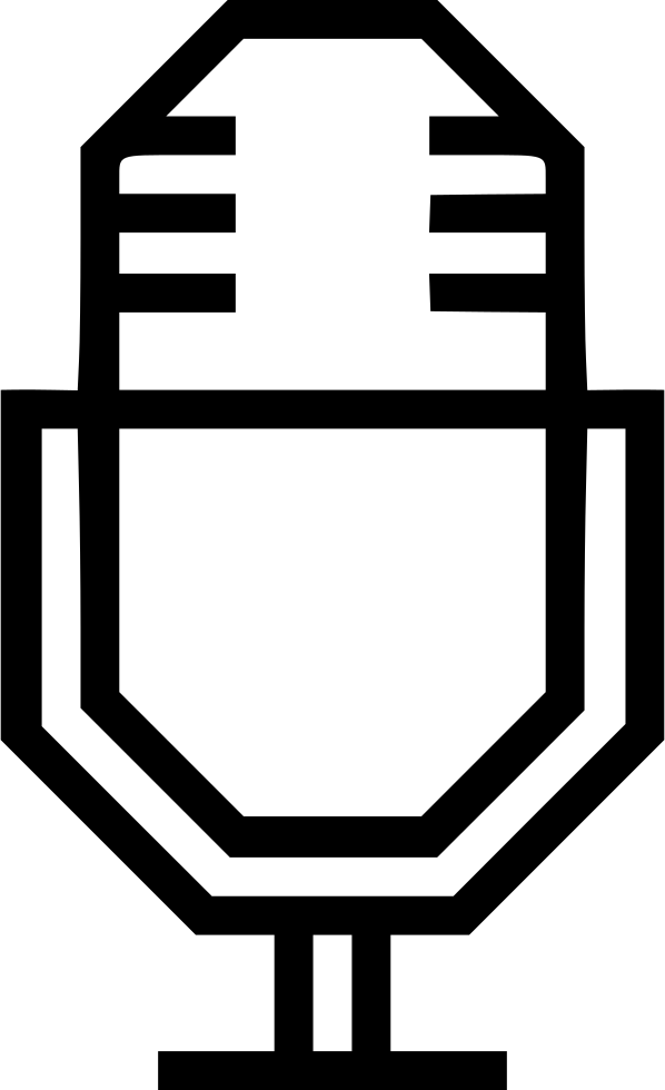 Microphone Radio Podcast Audio Recorder Comments (598x980), Png Download