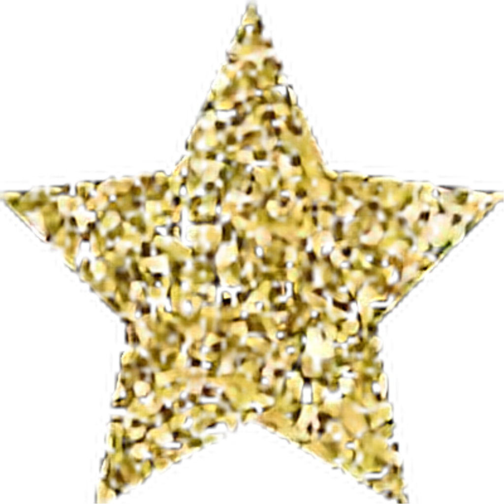 Sparkly Gold Star (1024x1024), Png Download