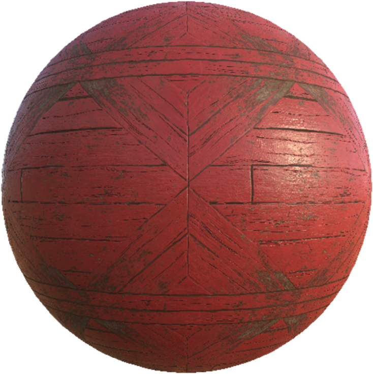 Red Painted Wood Planks - Wood (760x760), Png Download