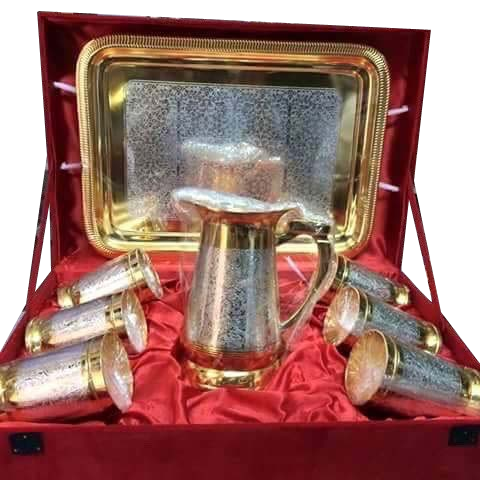 Gold Glass Box - Ambika Metal Store (480x480), Png Download