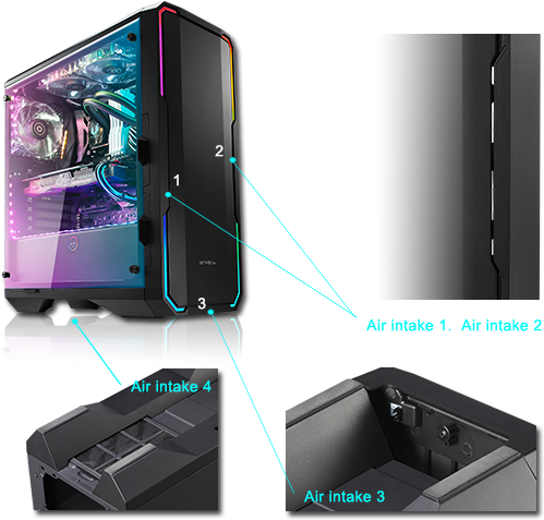Silence Engineering - Bitfenix Enso Atx Mid Tower Case (610x515), Png Download