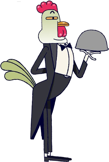 Chickenwaiter - Amazing World Of Gumball Chicken (409x571), Png Download