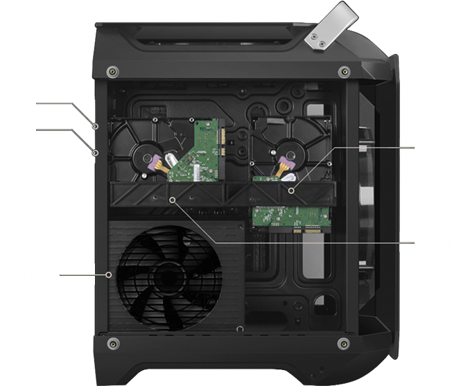 Zebronics Gaming Computer Case Venus (680x770), Png Download