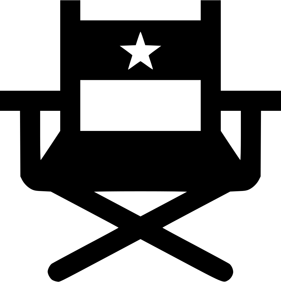 Directors Chair - - Actor Icon Png (980x982), Png Download
