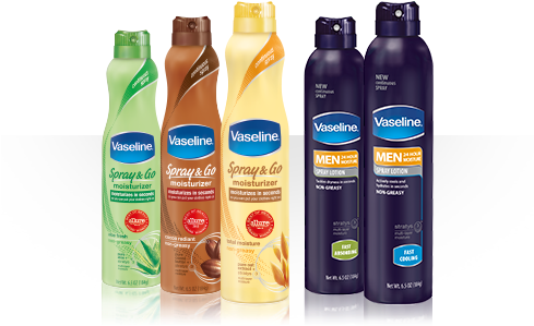 Probably Like Some Of You, I Saw This New Product Advertised - Vaseline Spray And Go Moisturzier In Cocoa Radiant (488x313), Png Download