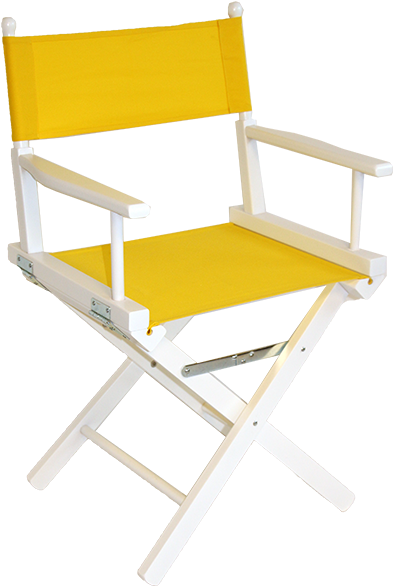 Deluxe Directors Chair - Yellow Directors Chair (400x600), Png Download