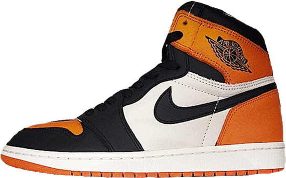 Nike Air Jordan 1 Orange On Sale - Pine Green Jordan 1 (640x387), Png Download