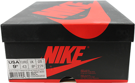 Nike Air Jordan 1 Black Toe - Jordan 1 Royal 2017 Box (500x500), Png Download