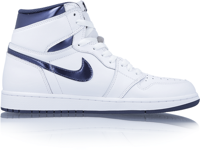 Free Download Air Jordan 1 Retro Og Basketball Shoes - Nike Mens 15 Air Jordan 1 High Og 555088 106 White (1000x1000), Png Download