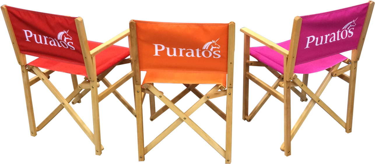 Full Colour Personalised Directors Chair - Folding Chair (799x412), Png Download