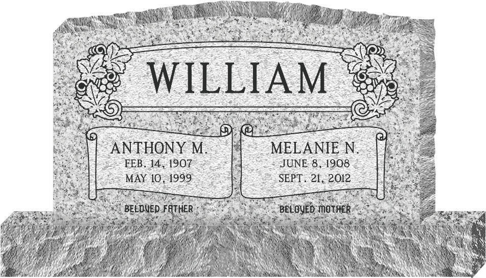 Rip Gravestone Tombstone Rest Svg Png Icon Free Download - Companion Upright Serptop Headstone Monument (1024x710), Png Download