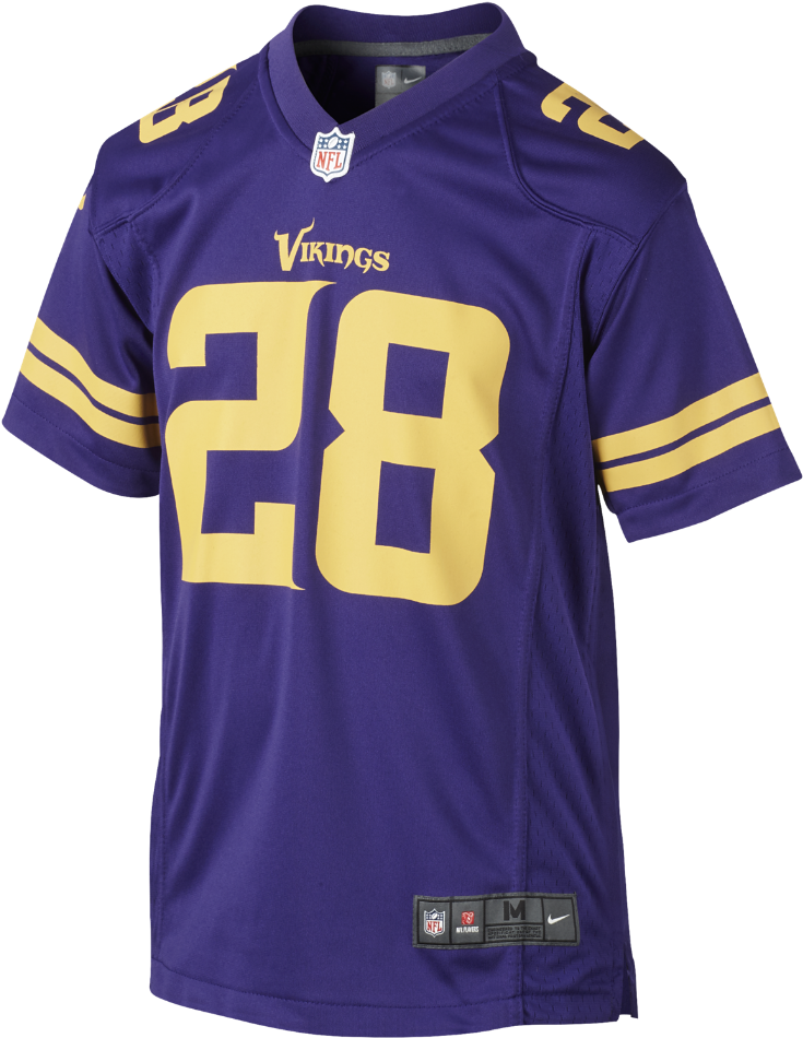 Nike Nfl Minnesota Vikings Color Rush Game Kids' Football - American Football (1000x1000), Png Download