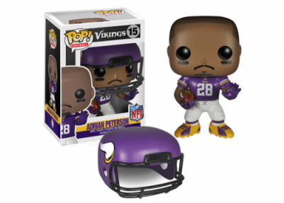 Adrian Peterson - Funko Nfl Adrian Peterson Wave 1 Pop! Vinyl Figure (400x400), Png Download