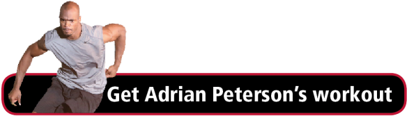 Adrian Peterson Workout - Adrian Peterson (629x198), Png Download