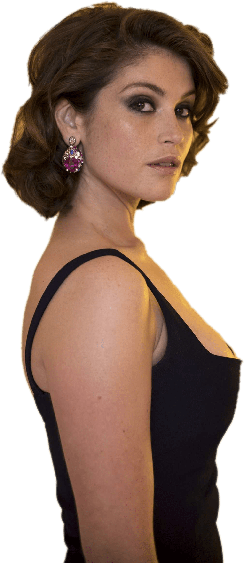 Gemma Arterton侧视图 Sticker - Gemma Arterton Png (1650x2475), Png Download