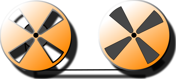 Tape Reel Png Images - Animated Reel To Reel (600x272), Png Download
