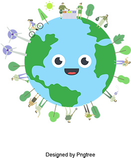 Cartoon Earth Background Travel, Cartoon, Earth, Aircraft - Portable Network Graphics (360x360), Png Download