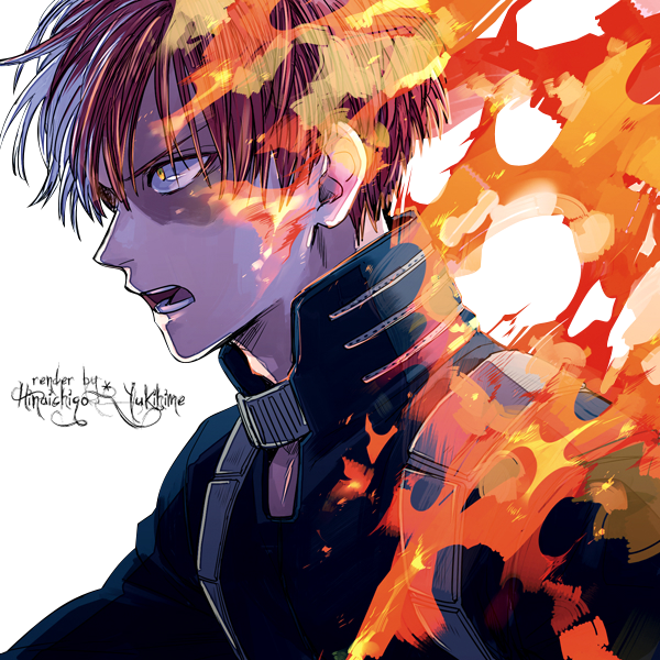 Boku No Hero Academia Fire (600x600), Png Download
