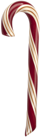 Natural Mint Candy Cane - Candy Cane (400x500), Png Download