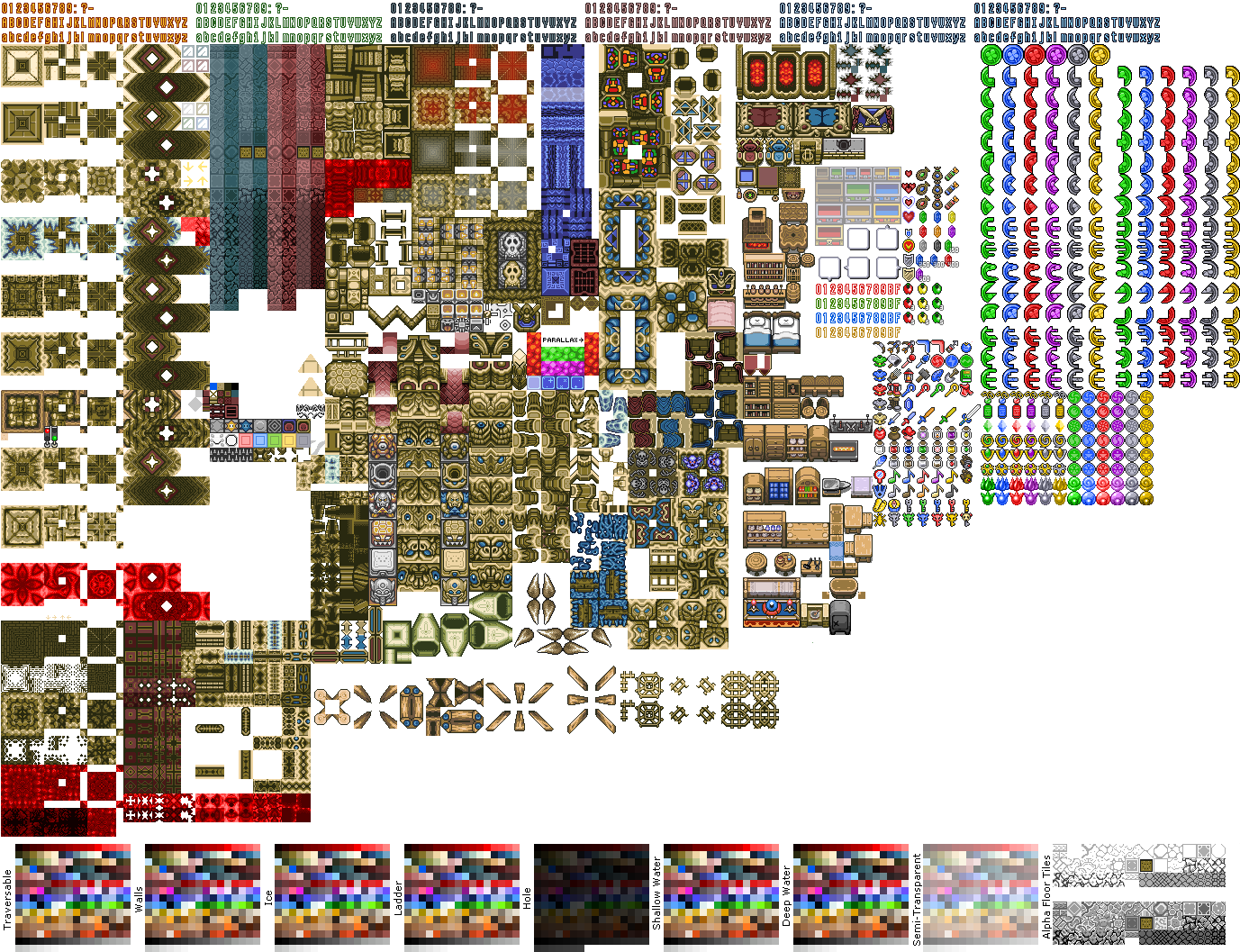 Included In The Entities Folder Are Small Key Doors, - Link To The Past Dungeon Tileset (1376x1072), Png Download