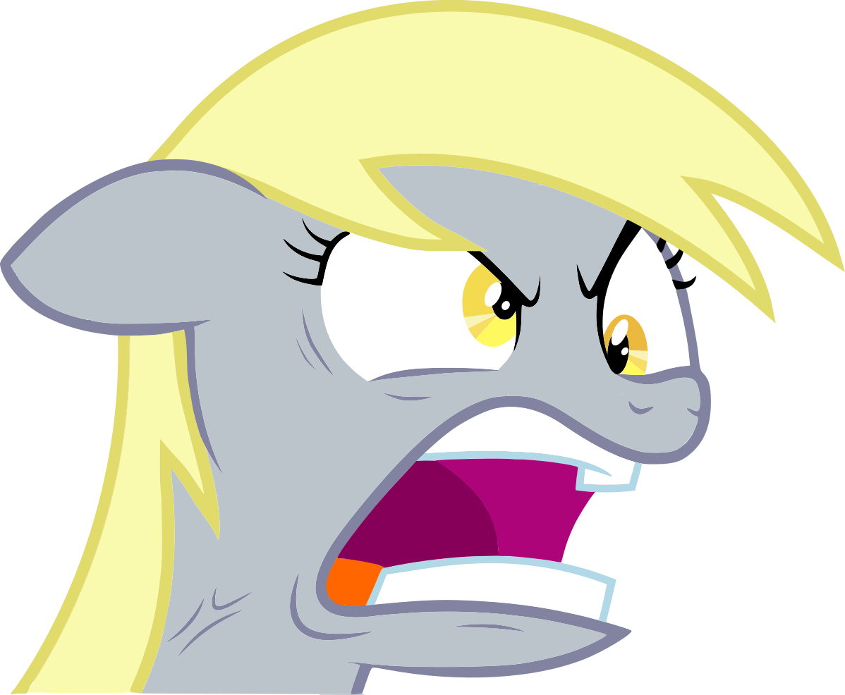 Chris117, Bust, Cross-popping Veins, Derpy Hooves, - Angry Derpy My Little Pony (1198x986), Png Download