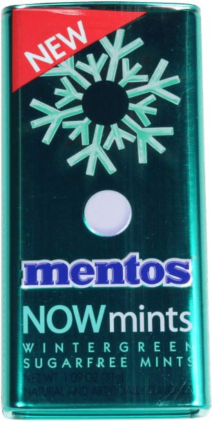 Mentos Now Wintergreen Sugar Free Mints - Mentos Now Mints Fresh Mint 18g (1350x900), Png Download
