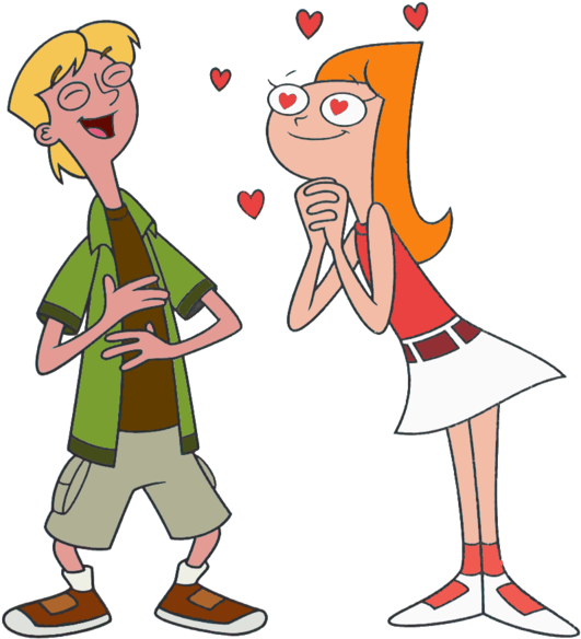 Candace And Je - Phineas And Ferb Candace Jeremy (547x600), Png Download