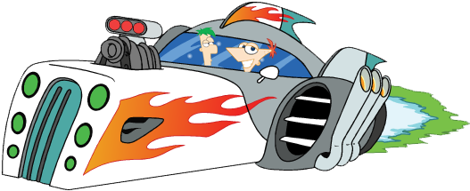 Clipart Info - Phineas And Ferb Spaceship (548x226), Png Download