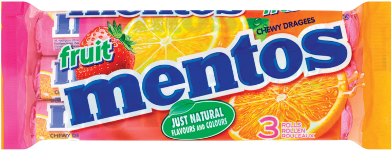 Mentos Fruit 3pk - Mentos White Sweet Mint (800x800), Png Download