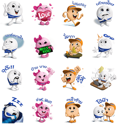 Mentos Line Sticker (420x448), Png Download