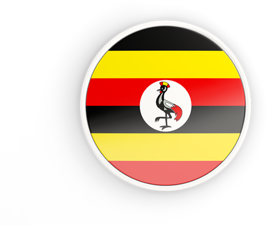 Uganda Flag Circle (640x480), Png Download