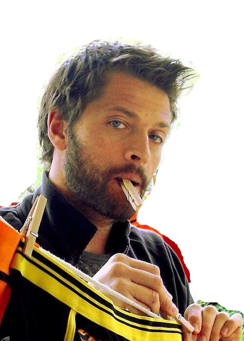 Misha Collins - Misha Collins Beard (500x700), Png Download
