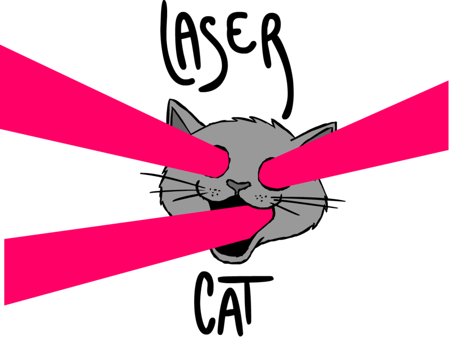 Shrine Of Laser Cats - Laser Cat Clipart (900x675), Png Download