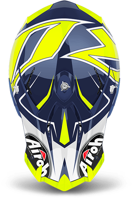 Tovsh18 Blu Gloss - Airoh (640x640), Png Download