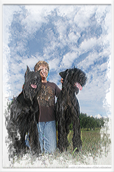 The Schnauzer Have Always Been Our Great Hobby We Like - Standard Schnauzer (390x585), Png Download