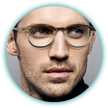 Cta Man With Glasses - Lindberg 丹麥 (362x361), Png Download