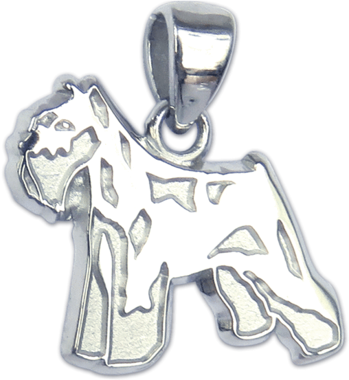 Miniature Schnauzer Pendant - Pendant (600x600), Png Download