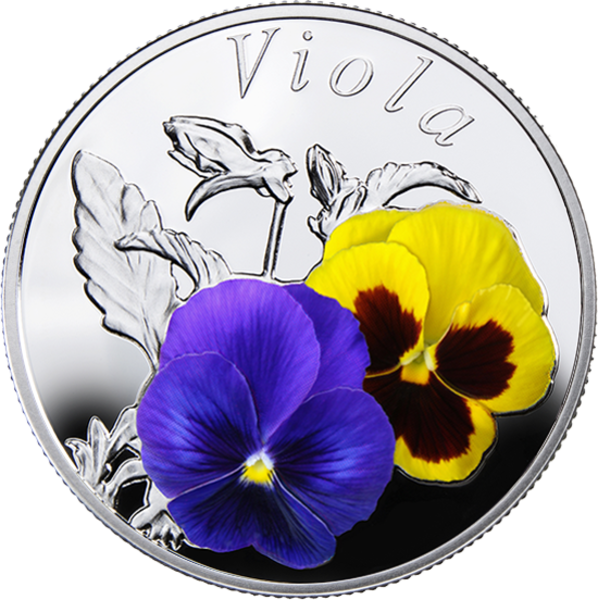 Belarus 2013 Under The Charm Of Flowers Series - Coin (598x600), Png Download