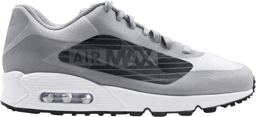 Air Max 90 Ns Gpx 'big Logo' - Air Max 90 Ns Gpx Wolf Grey (849x388), Png Download