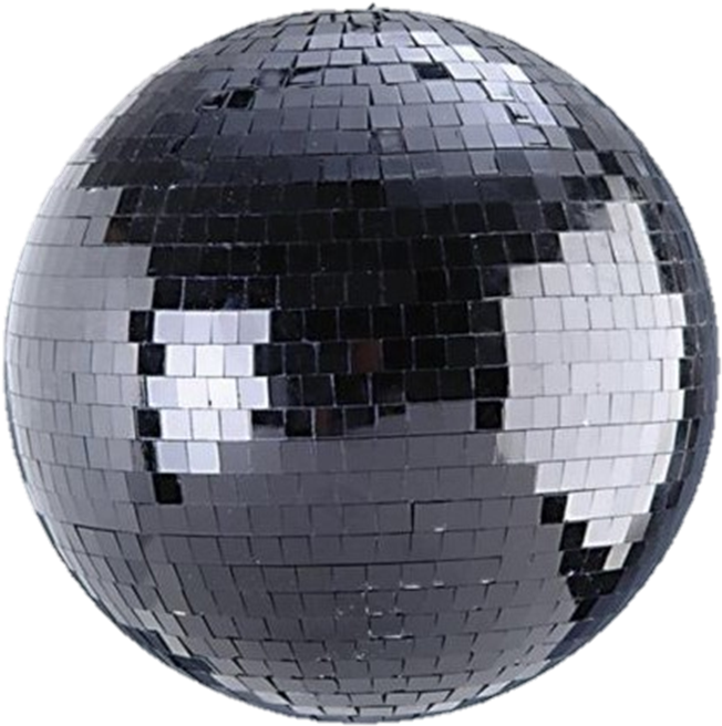Microh Dj Mb-4000bk 40 Inch Mirror Ball - Black Mirror Ball (778x780), Png Download