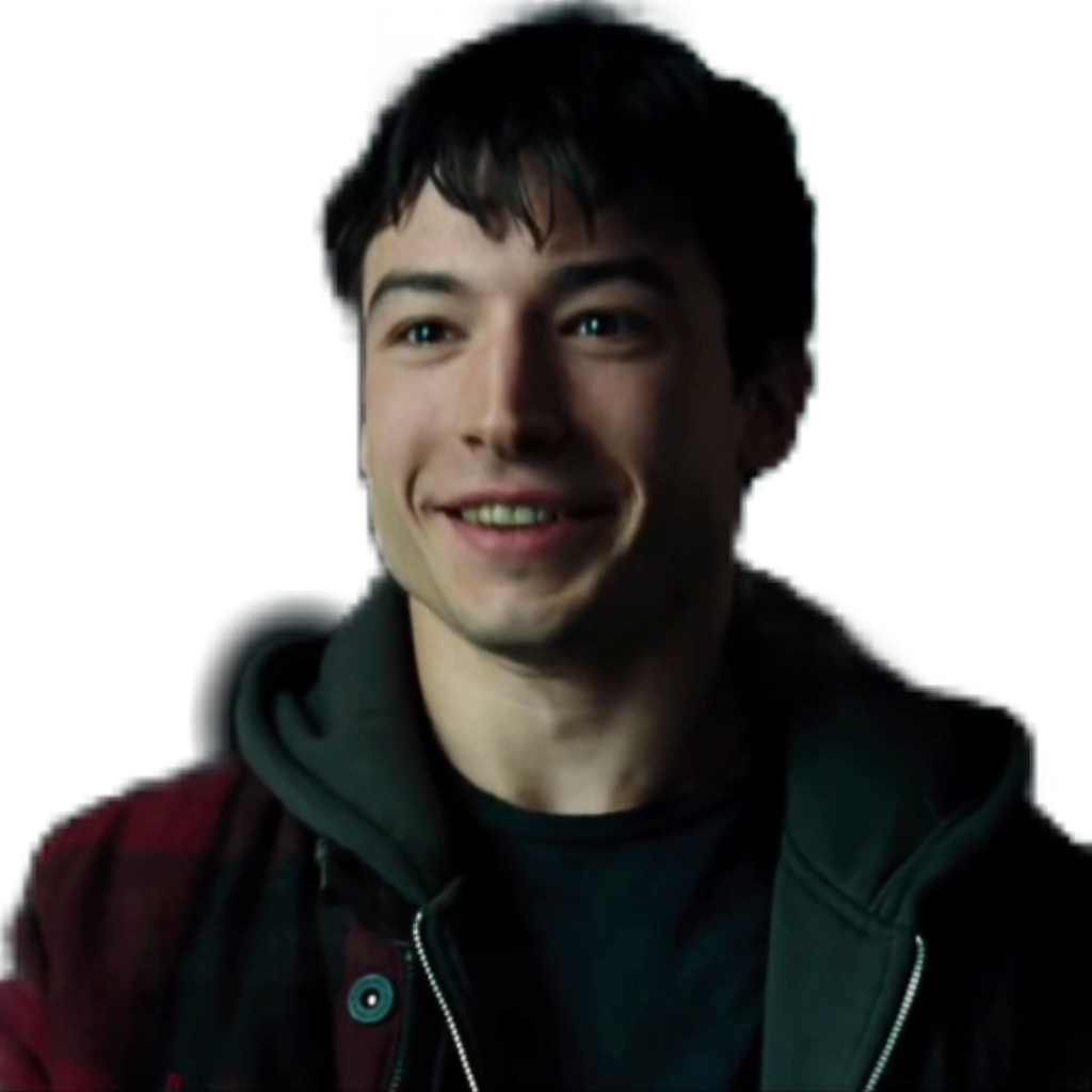 The Flash Barry Allen Ezra Miller - Justice League Barry Allen Smile (1024x1024), Png Download