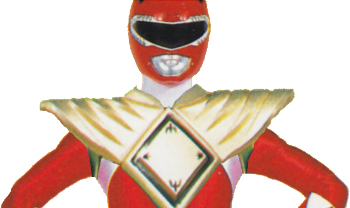 Red Ranger Dons The Dragon Shield In Mighty Morphin - Red Rangers Dragon Shield (1280x722), Png Download