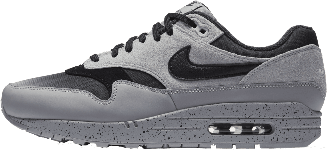 Nike Air Max 1 Premium Pure Platinum / Black / Wolf - Nike Air Max 1 Premium Men's (1200x1308), Png Download